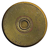 1.1 inch Fired  United States C. B. & C. CO. LOT NO 1291 HDH U(anchor)S 2-42 1.10"MK.I 75 CAL (on primer assembly) 11 42 SOC MK 19 MOD 2 1314 head view.