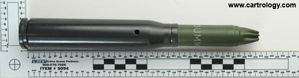 20 x 139mm HS820 Blank (Inert)  Netherlands 20x139 DM1323 LOS NWM-2-100-X profile view.