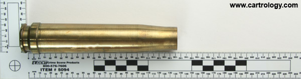 20 x 138mm B Rheinmetall Fired  Unknown 20x40 T 41 E13 (crossed arrows in circle) profile view.