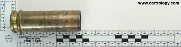 30 x 100mm B WECOM Fired XM639 United States  profile view.