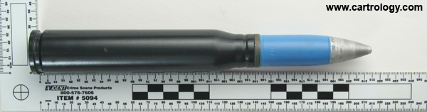 20 x 139mm HS820 TP DM48 West Germany 20X139DM1001A1 LOS NWM-3-335-X profile view.