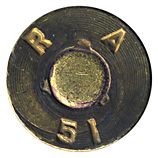 .50 BMG Ball  United States R A 51 head view.