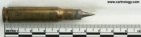 7.62mm NATO Salvo Squeezebore  United States SUPER SPEED 308 WIN profile view.