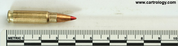 5.7 x 28mm P90 Tracer  Belgium 5.7x28 FNB 07 profile view.