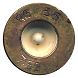 7.62mm NATO Dummy  United Kingdom RG 55 7.62 head view.