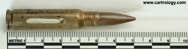 7.62mm NATO Dummy  United Kingdom RG 55 7.62 profile view.