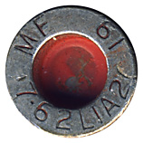 7.62mm NATO Dummy L1A2 Australia MF 61 7.62 L1A2 head view.