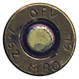 7.62mm NATO Ball M80 India OFV 79 M80 7.62 head view.