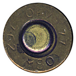 7.62mm NATO Ball M80 India OFV 77 M80 7.62 head view.