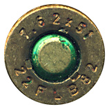 7.62mm NATO Ball  Argentina 7.62x51 22 FLB 82 head view.