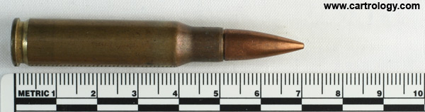 7.62mm NATO Ball  United States F A 52 profile view.