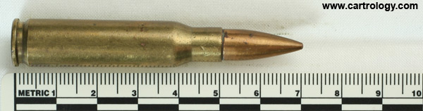 7.62mm NATO Ball  Israel T Z 76 profile view.