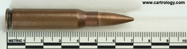 7.62mm NATO Ball  United Kingdom ⊕ 60 RG L2A2 profile view.