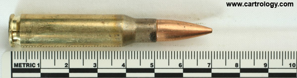 7.62mm NATO Ball M80 United States ⊕ LC 14 [SCAMP 29?] profile view.