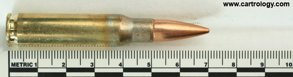7.62mm NATO Ball M80 United States ⊕ LC 14 [SCAMP 29?] profile view.