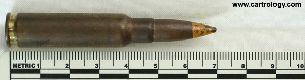 7.62mm pre-NATO Intermediate Case Spotter T103 United States F A * 48 profile view.