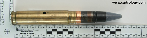 23 x 115mm Dummy  Soviet Union 513 57 profile view.