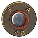 7.62mm pre-NATO Intermediate Case Ball T104 United States F A 48 head view.