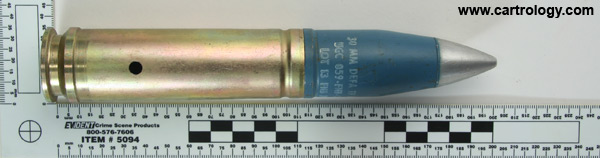 30 x 113mm B TP M42 Belgium 008 78 FN profile view.