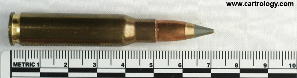 7.62mm NATO Teargas  Israel 4-61 ת צ profile view.