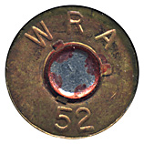.50 BMG Ball  United States WRA 52 head view.