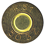 .50 BMG Ball (Standard)  United Kingdom K.51 .50 3Z head view.