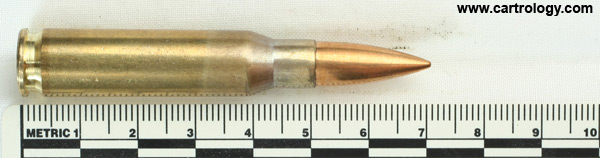 7.62mm NATO Ball  Austria HP 76 IV profile view.