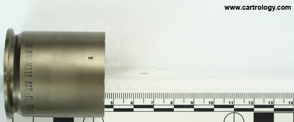 40 x 46mm SR Fired M118 United States  profile view.