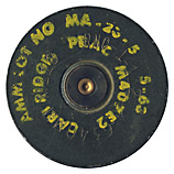40 x 46mm SR Fired M118/M407E2 United States RNO-1 132 4-63 40MM M118 head view.