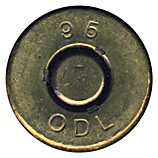.50 BMG Blank  New Zealand 95 ODL head view.