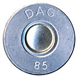 .50 BMG Plastic Training  West Germany DAG 85 head view.