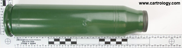 35 x 228mm Oerlikon Fired Switzerland 003 OE 07 profile view.