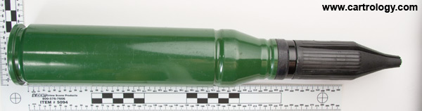 35 x 228mm Oerlikon FAPDS  Switzerland 35x228 DM1001A1 LOS OE-98C0001 profile view.