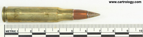 7.62mm NATO Ball M80A1 United States ⊕ LC 05 profile view.