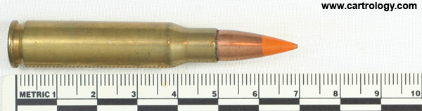 7.62mm NATO Tracer T102E2 United States L C 5 4 profile view.