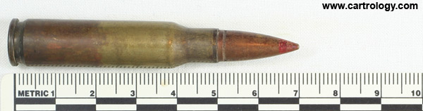 7.62mm NATO Tracer  Belgium ⊕ FN-71 profile view.