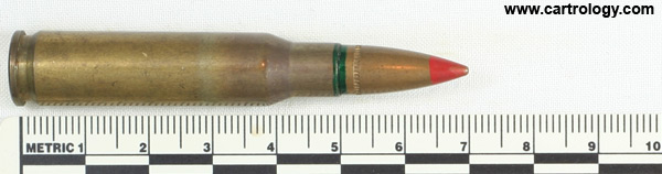 7.62mm NATO Tracer  West Germany ⊕ DAG-66-10 profile view.