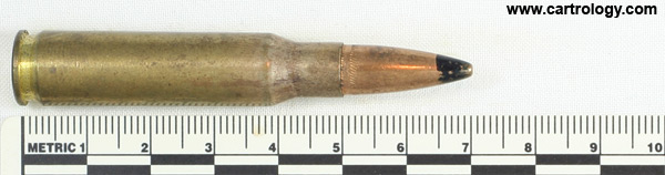 7.62mm NATO AP  Israel 10-73 ת צ profile view.