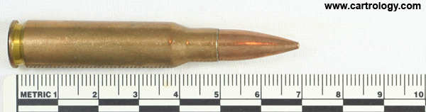 7.62mm NATO Ball  Singapore HO 7.62 profile view.