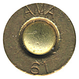 7.62mm NATO Blank  Denmark AMA 61 head view.