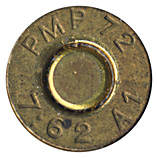 7.62mm NATO Blank A1 South Africa PMP 72 A1 7.62 head view.
