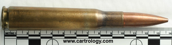 .50 BMG Ball M33 United States L C 9 1 profile view.