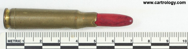 7.62mm NATO Blank  Spain F N P 7.92-952 profile view.