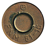 7.62mm NATO Grenade Blank  Portugal ⊕ FNM 81-15 head view.