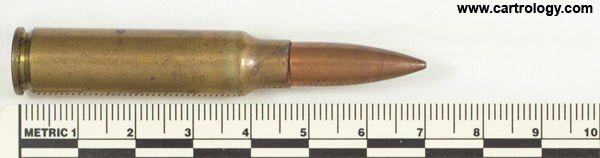 7.62mm pre-NATO Short Case Ball  United States F A 46 profile view.