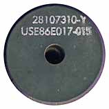 30 x 173mm GAU-8/A Inert  United States (white ink) 28107310-Y USE86E017-015 head view.