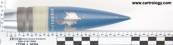 30 x 173mm GAU-8/A TP  United States  profile view.