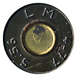 5.56 x 45mm Ball  France LM 4-77 5.56 head view.