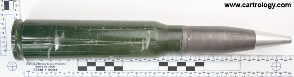 30 x 173mm KCA Dummy  Switzerland (PSW) 03 Oe 69 profile view.