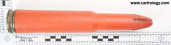 30 x 173mm KCA Blank (Fired)  Norway 01-BF-05 profile view.